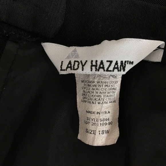 Lady Hazan Black A-Line Skirt Plus Size 18W - Picture 8 of 8